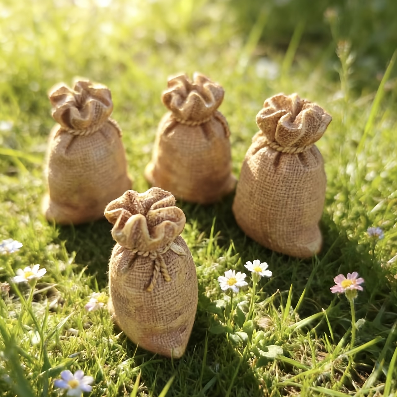 Set of 4 Creative Linen Miniature Landscape Models